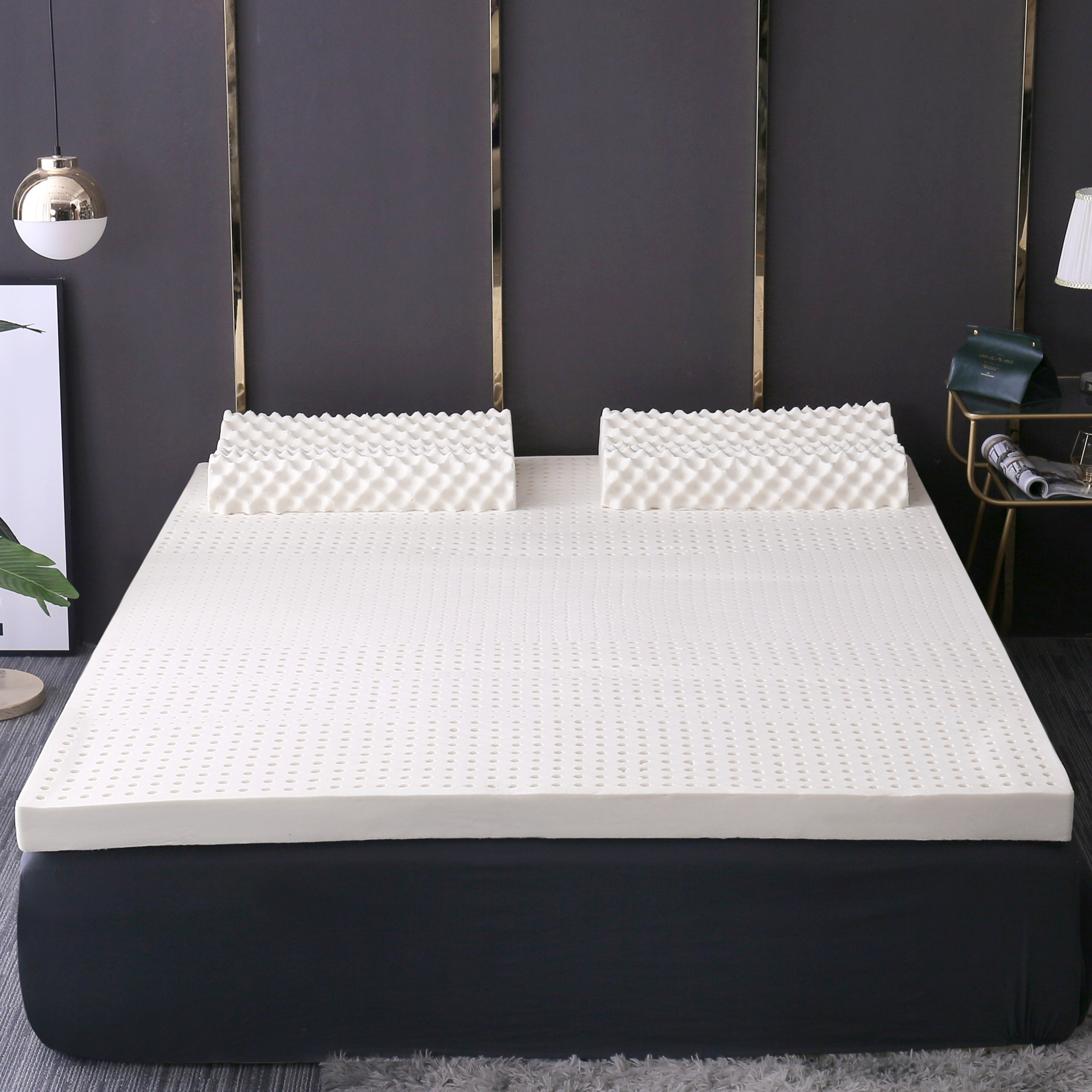 泰国天然乳胶床垫1.8m床5/7.5/10厚尺寸可定制成人儿童