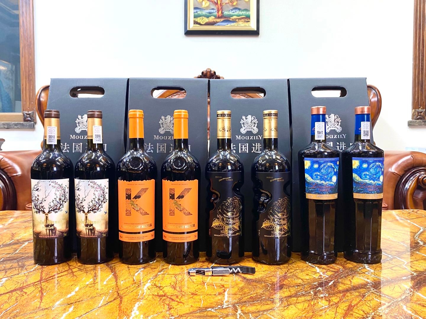 勃拉姆慕斯圣鹿干红葡萄酒750ml套餐toobigdata带货数据