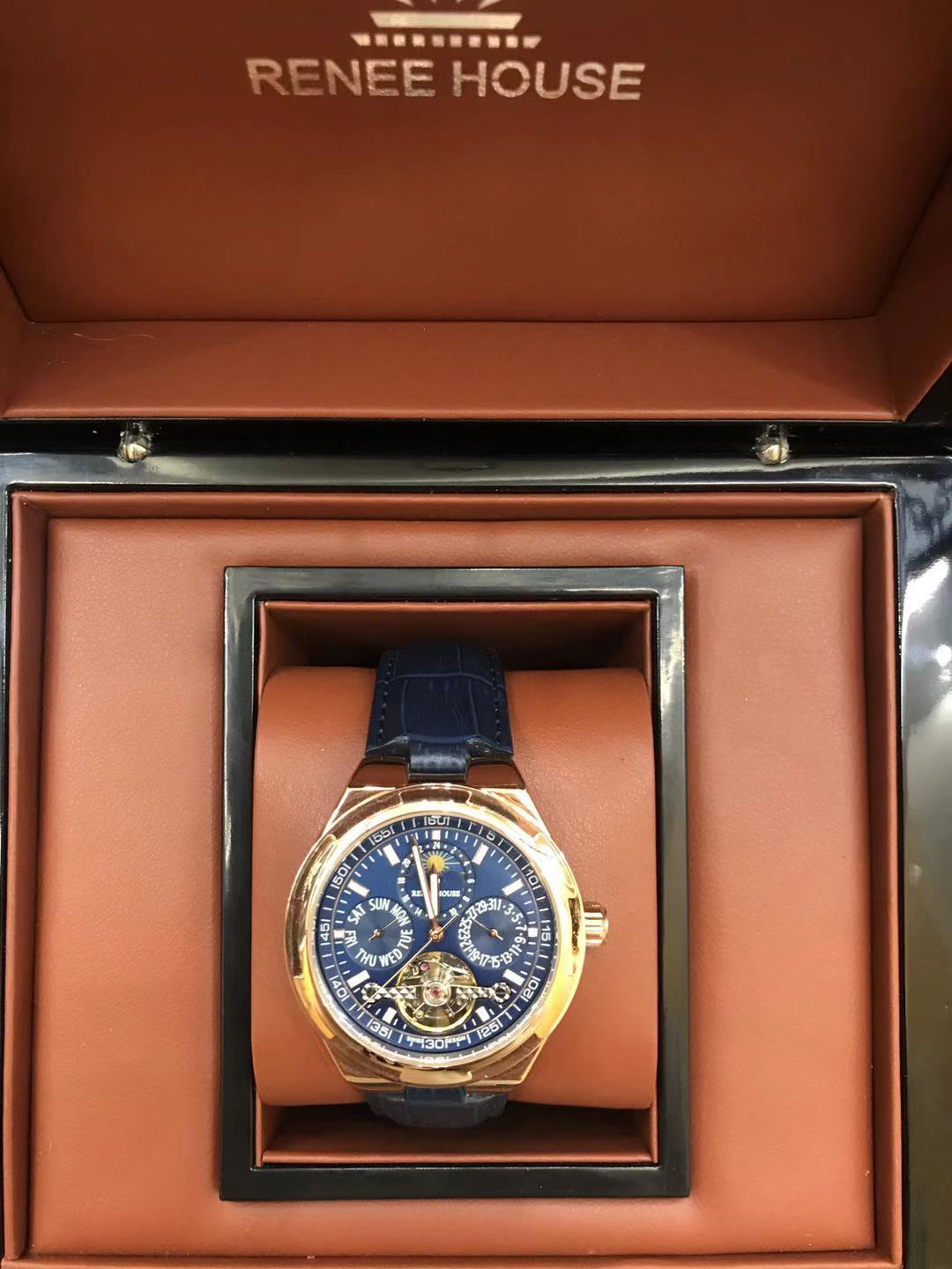 renee house瑞尼世家 陀飞轮机械男表&nbsp;波塞冬