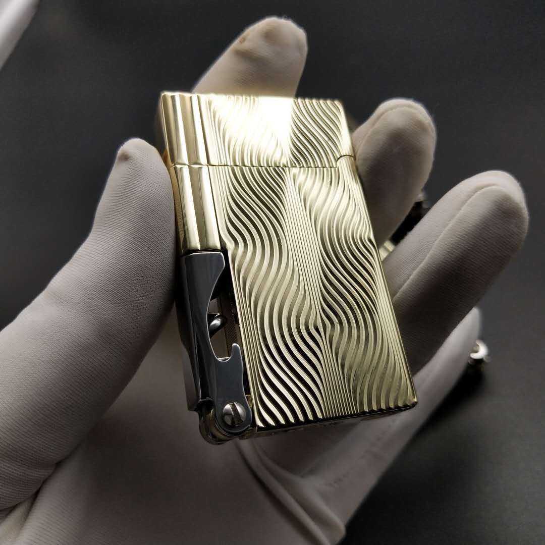 朗声钢音侧滑砂轮打火机