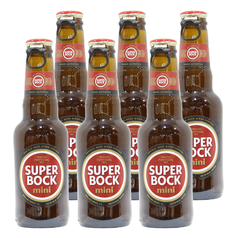 葡萄牙原瓶进口波克super bock啤酒200ml*6瓶
