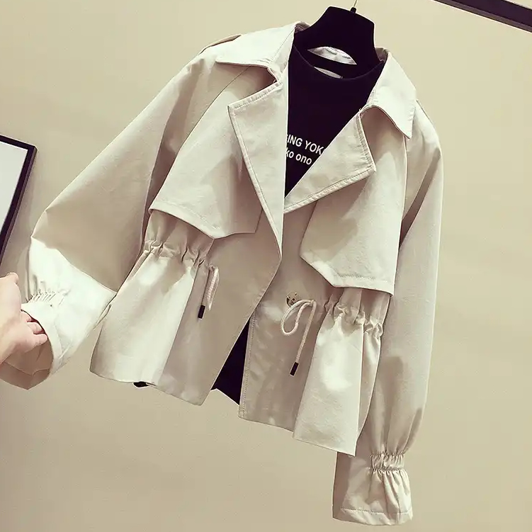 1米6以下小个子,别穿过膝风衣,这样的短款才显