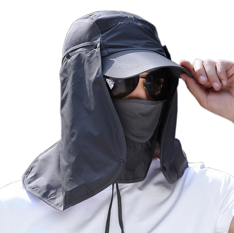这款户外防晒多功能遮阳帽,非常的实用,帽罩帽帘都可以拆卸