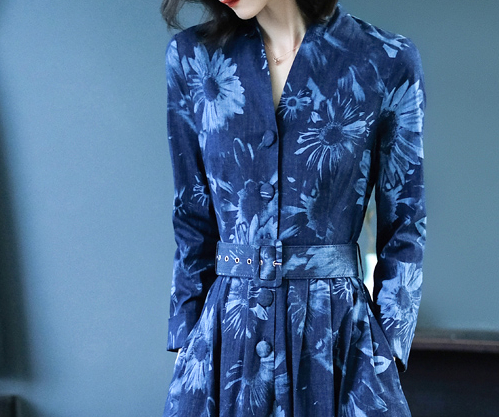 头回见这茶歇裙,就被惊艳了,70后穿搭高跟,高