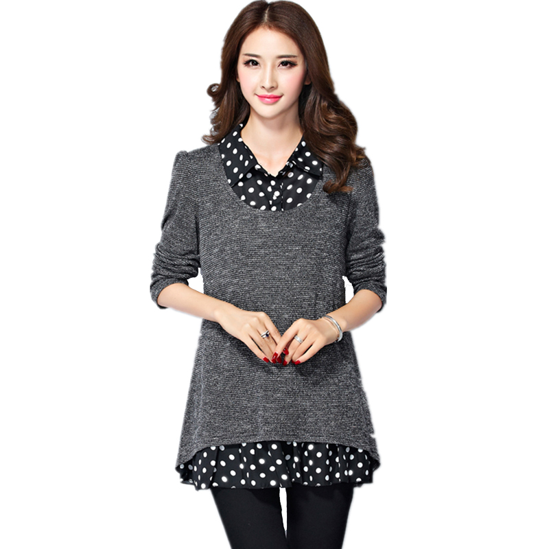 带领子的假两件毛衣,单穿打底都好看,亲朋好友