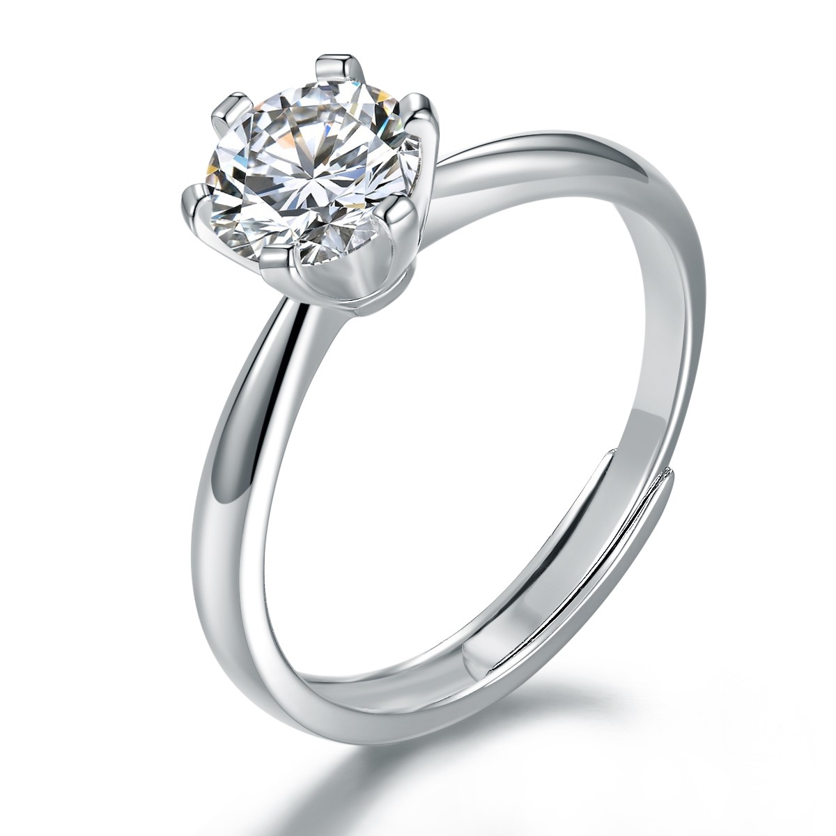 【fuli】t家经典六爪 戒指dr0064