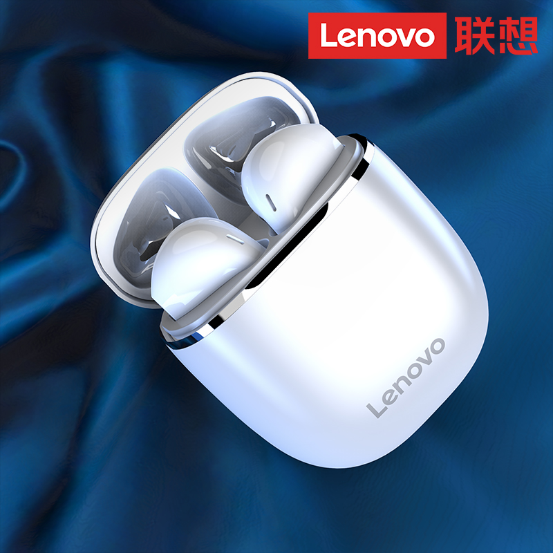 h12联想 真无线半入耳式超长待机续航无延迟运动降噪通用蓝牙耳机